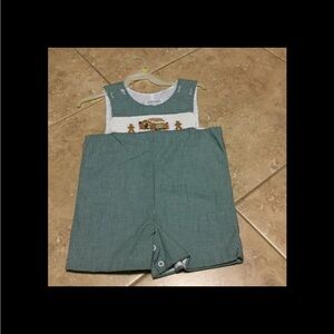 Boys Smocked Romper